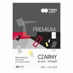 Happy Color Skicák technický premium černý (220g/m2, 10 listů) a4