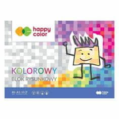 Happy Color Skicák na kreslení barevný (80g/m2, 15 listů) a3