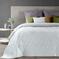 Dekorativní přehoz na postel ARIEL-3 170x210 bílá