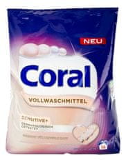 Coral Sensitive prací prášek na prádlo pro citlivou pokožku 1,12 Kg (16 dávek)