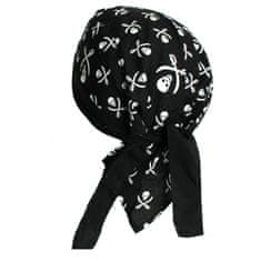 Motohadry.com Šátek bavlněný s potiskem na hlavu, pirát 43537