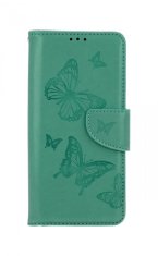 TopQ Pouzdro Vivo Y11s knížkové Butterfly zelené 70830