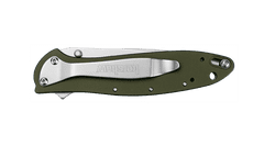 Kershaw 1660OL LEEK - OLIVE kapesní nůž 7,6 cm, olivově zelená, hliník