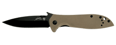 Kershaw 6054BRNBLK EMERSON CQC-4K taktický kapesní nůž 8,3 cm, černá, hnědá, G10