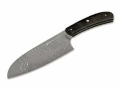 Böker Manufaktur 131477DAM Santoku damaškový nůž 17 cm černá