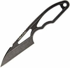 Real Steel 3543 Alieneck nůž na krk 7,6 cm, celoocelový, Black Stonewash, pouzdro Kydex
