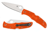Spyderco C10FPOR Endura 4 Flat Ground kapesní nůž 9,5 cm, oranžová, FRN
