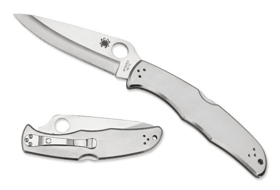 Spyderco C10P Endura 4 Stainless kapesní nůž 9,5 cm, celoocelový nůž