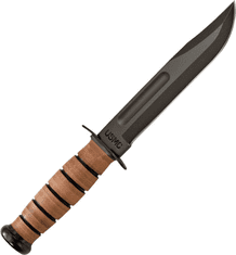 KA-BAR® KB-1217 USMC bojový nůž 17,8 cm, kůže, kožené pouzdro