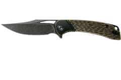Civilight C2005DS-1 Dogma Damascus Brass Black kapesní nůž 8,8 cm, damašek, mosaz