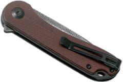Civilight C907DS-2 Elementum Damascus Cuibourtia Wood kapesní nůž 7,5cm, damašek, dřevo