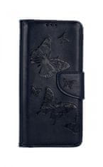 TopQ Pouzdro Vivo Y11s knížkové Butterfly modré tmavé 70841