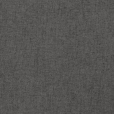 Greatstore Nástěnné panely 12 ks tmavě šedé 60 x 15 cm textil 1,08 m²