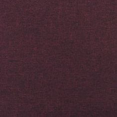 Greatstore Masážní polohovací křeslo fialové textil