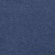 Greatstore Masážní polohovací křeslo modré textil