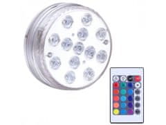 AUR Ponorné RGB 13 LED světlo - podvodní noční lampa