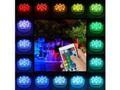 commshop Ponorné RGB 13 LED světlo - podvodní noční lampa
