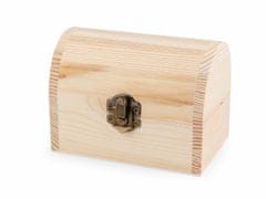 Kraftika 1ks uk dřevěná krabička k dozdobení truhla