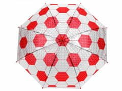 Kraftika 1ks červená fotbalový míč dětský vystřelovací deštník