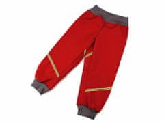 Kraftika 1ks (vel. 122-128) červená dětské softshellové kalhoty s