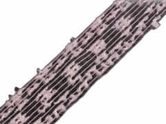 Kraftika 1m růžová sv. prýmek nylonový šíře 25 mm