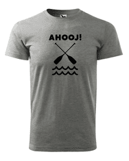 Fenomeno Pánské tričko Ahooj - šedé Velikost: L