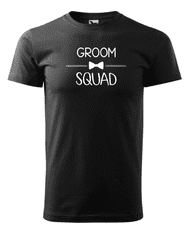 Fenomeno Pánské tričko Groom squad - černé Velikost: XL
