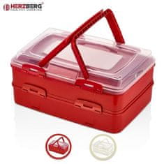 LEBULA Herzberg HG-L718: Duplexní přepravní krabička na pečivo Ivory