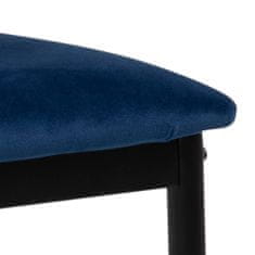 Design Scandinavia Jídelní židle Demina (SET 4 ks), tmavě modrá