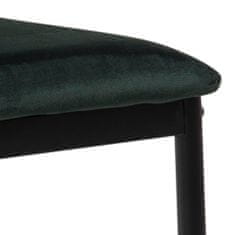 Design Scandinavia Jídelní židle Demina (SET 4 ks), tmavě zelená