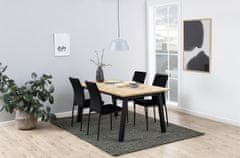 Design Scandinavia Jídelní židle Demina (SET 4 ks), černá