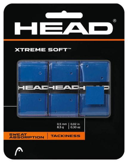 Head Vrchní omotávka HEAD ExtremesoftTM tl. 0,5mm modrá 3ks 2023/24