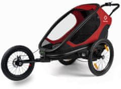 Hamax OUTBACK ONE Jednomístný vozík za kolo + kočárkový set červená/černá