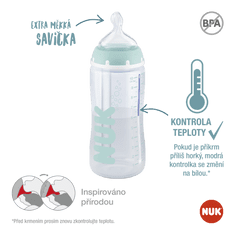 Nuk FC+ Anti-colic láhev s kontrolou teploty 300 ml