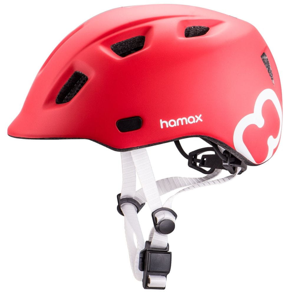 Levně Hamax THUNDERCAP Dětská cyklistická helma červená červená 52 - 57
