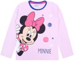 Disney Růžové pruhované dívčí pyžamo Minnie Mouse DISNEY, Minnie, 134