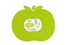 Zaparkorun.cz Plastová krájecí deska na ovoce jablko, Zelené (18x17cm)
