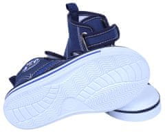 sarcia.eu Tmavě modré chlapecké kotníkové boty s pásky na suchý zip, 30
