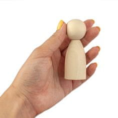 Ulanik Montessori dřevěná hračka "Wooden Peg Dolls (Unfinished)"
