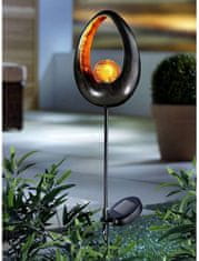 Alum online Dekorativní zahradní solární LED lampa - oválný tvar