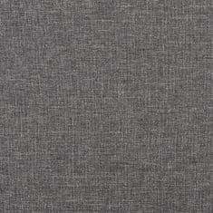 Greatstore Podnožka světle šedá 60 x 60 x 39 cm textil