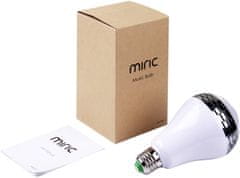 Miric RGB LED žárovka s bluetooth reproduktorem E27/5W/260V 6500K