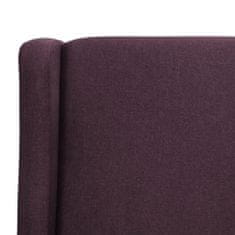 Greatstore Zvedací masážní polohovací křeslo fialové textil