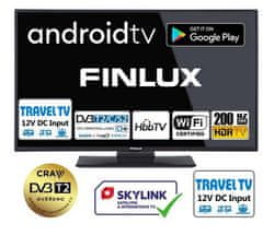 FINLUX LED TV 24FHMF5770 Android DVB S2/T2/C, HEVC, SMART WIFI, 12V