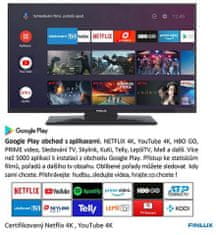 FINLUX LED TV 24FHMF5770 Android DVB S2/T2/C, HEVC, SMART WIFI, 12V