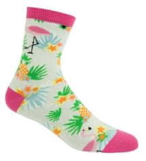 Fisura Ponožky "Tropical" bílé 35-41 Fisura
