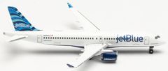 Herpa Airbus A220-300, JetBlue Airways "Hops" tail design, Named "Dawning of a Blue Era", USA, 1/500