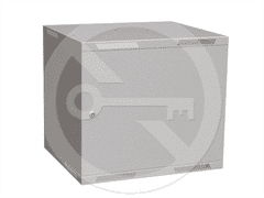 Solarix Rozvaděč nástěnný skládaný SENSA LITE 9U 450mm, dveře plech, RAL 7035 SENSA-L-9U-545-21-G