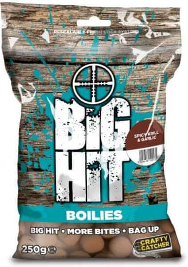 Crafty Catcher Boilies Big Hit 15mm / 250g Spicy Krill & Garlic