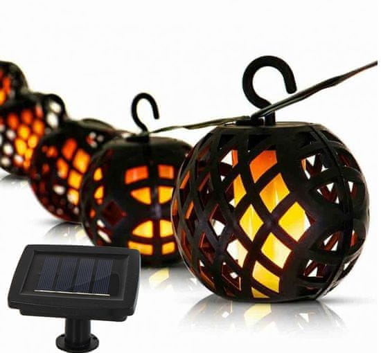 Garden King Solární světelný LED řetěz, 6 luceren 1 ks